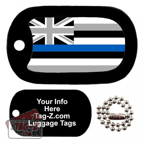 Hawaii Blue Line Flag LUGGAGE TAG Tag-Z